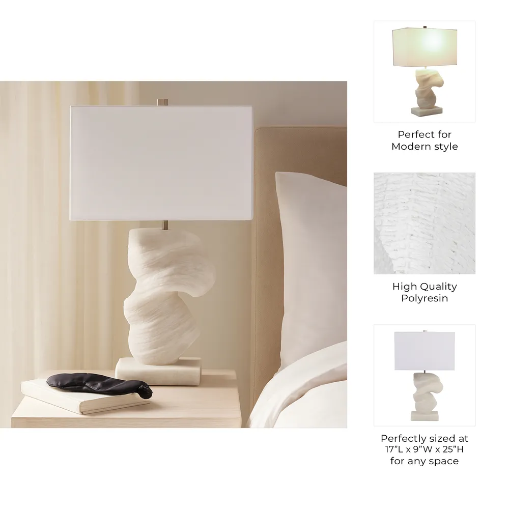 NEWTONWORTH IVORY LAMP 25 (IN)