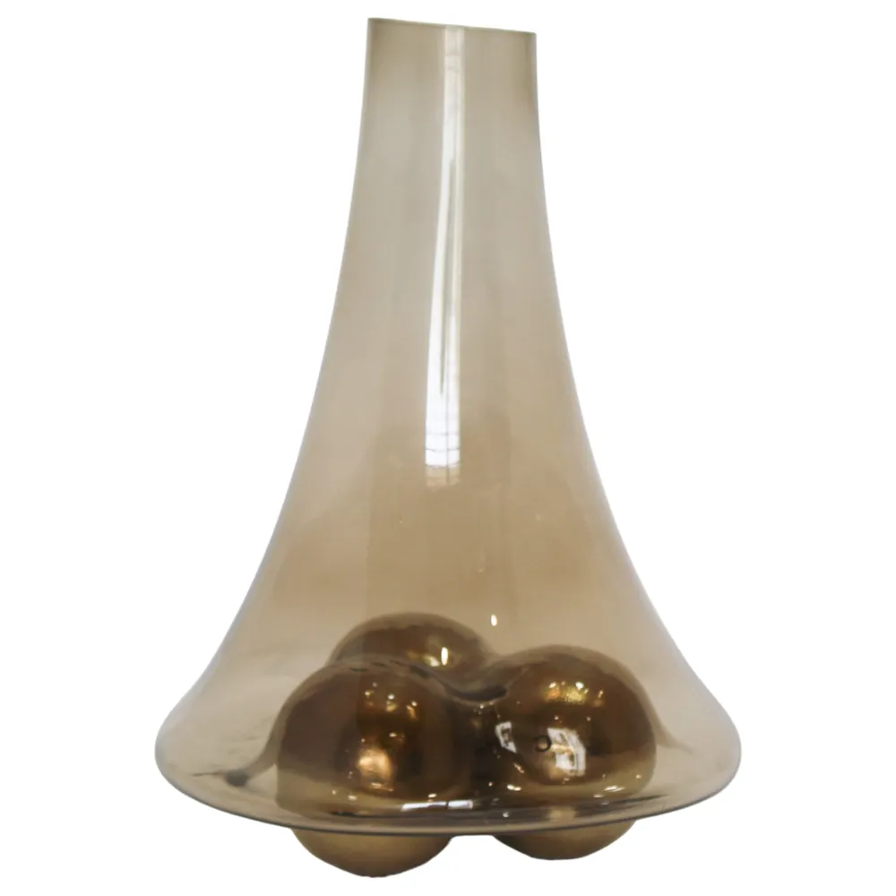 BAYSTONE GOLD GLASS VASE 17 (IN)