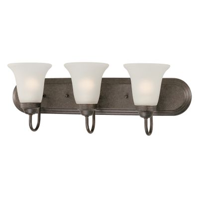 Homestead 9'' High 3-Light Vanity Light - Colonial Bronze