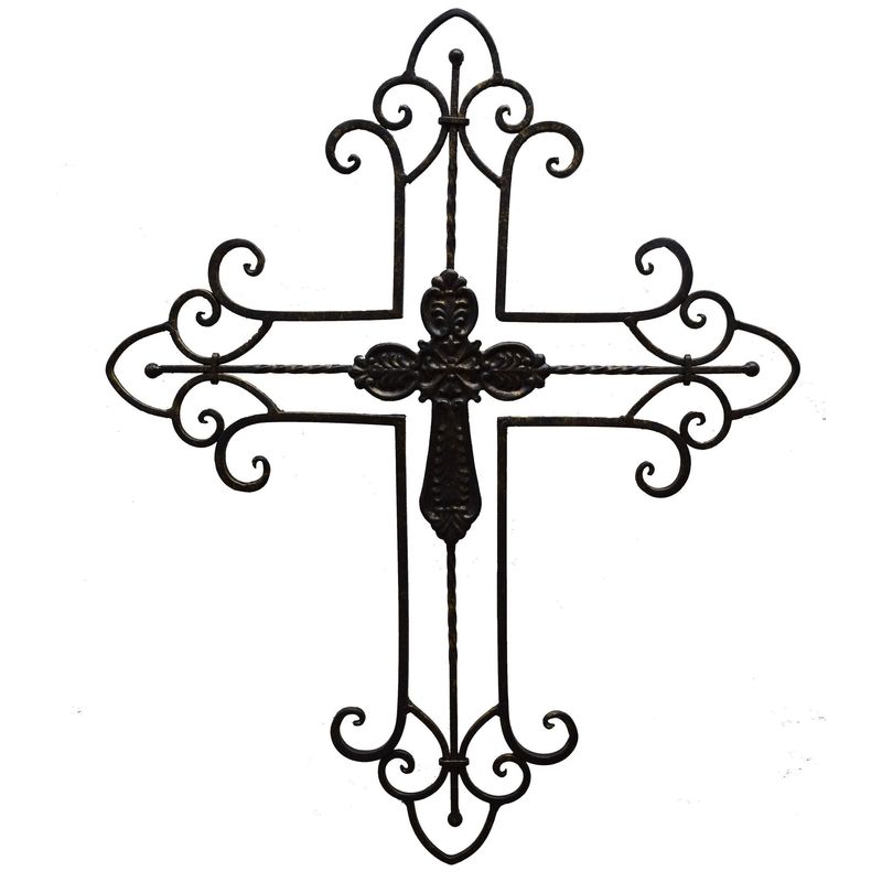 METAL CROSS (18PC) 18.5"L X