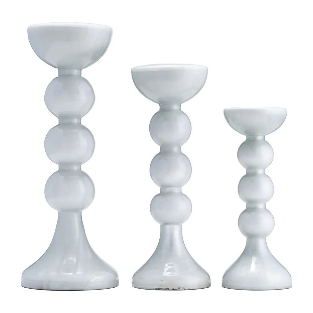 BECKETTOAK CLEAR CANDLE HOLDER 15 (IN)