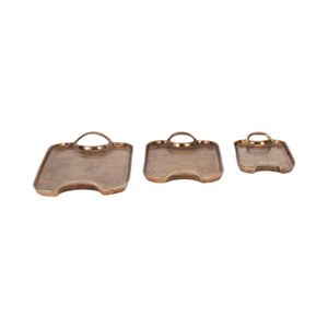 RAFEBURN SET OF 3 BRONZE TRAY 3 (IN) 5
