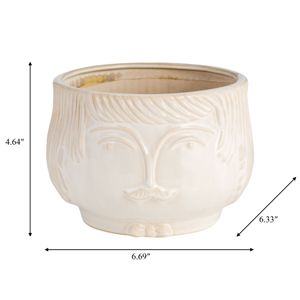 LAKEMOOR WHITE PLANTER 5 (IN) 9