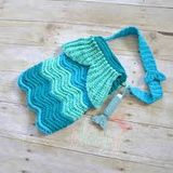 REPEAT MERMAID CANVAS HIP BAG - SEAFOAM 1
