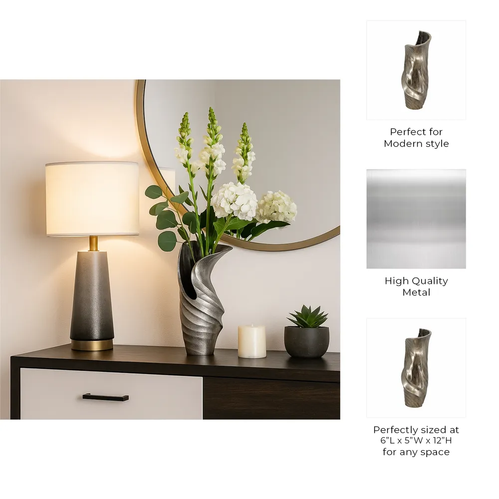 MILTONMOOR SILVER VASE 12 (IN)