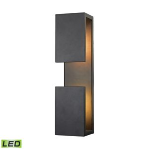 Pierre 19'' High 1-Light Outdoor Sconce - Textured Matte Black 1