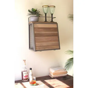 Wall Bar with Fold Down Shelf 1