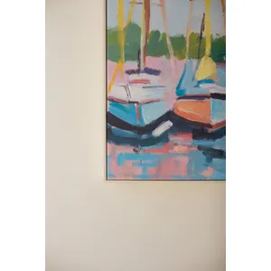 Framed Sailboat Painting 4