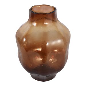 SARAHCLIFF BROWN GLASS VASE 13 (IN) 6