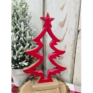 Sm Hollow Red Tree 13x7.5in 1