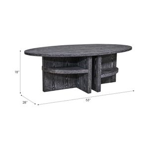 BROCKCREST GRAY COFFEE TABLE 18 (IN) 9
