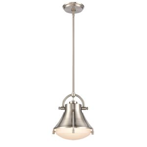 Urbanite 9'' Wide 1-Light Mini Pendant - Satin Nickel 1
