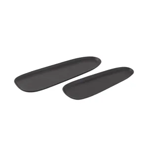 Blain Tray - Set of 2 Matte Black 1