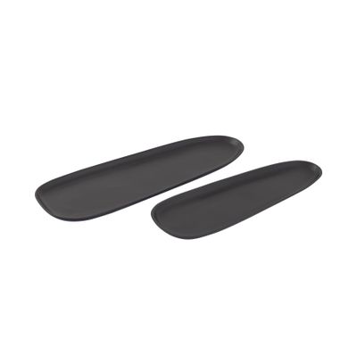 Blain Tray - Set of 2 Matte Black