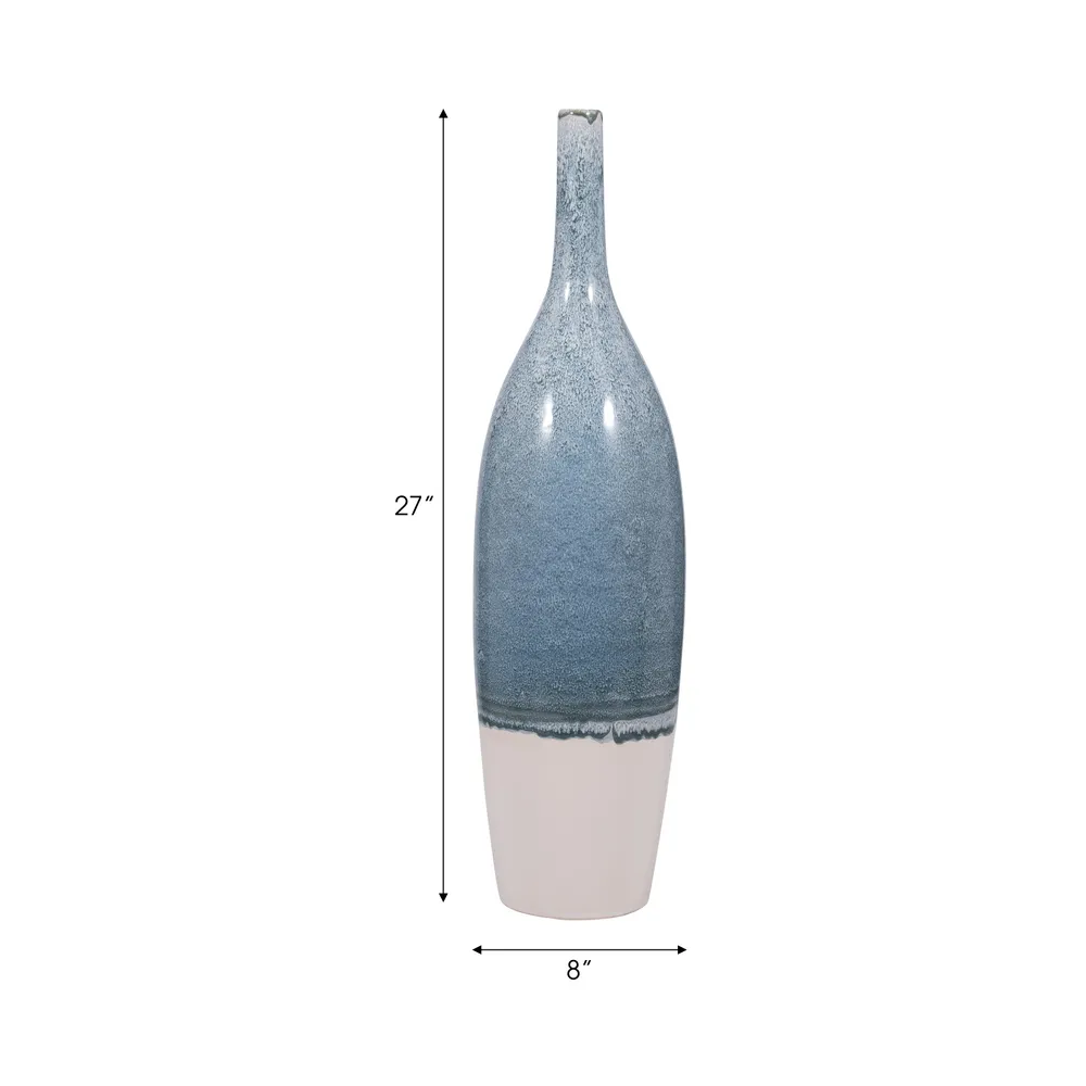 HAMPTONDALE BLUE VASE 27 (IN)
