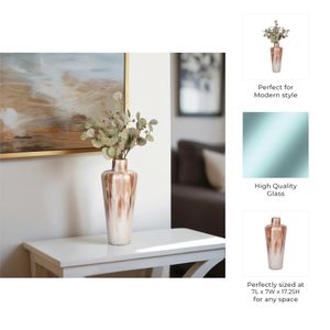 BURKEVIEW TAN GLASS VASE 18 (IN) 10