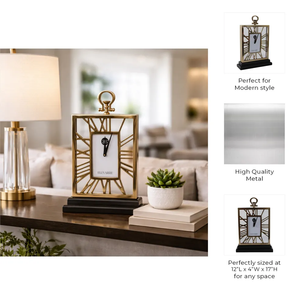 LARKHAVEN GOLD CLOCK 17 (IN)