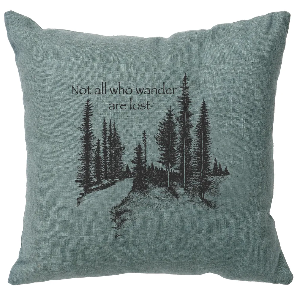 Image Pillow - Wander - Linen Ocean