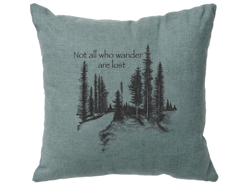 Image Pillow - Wander - Linen Ocean 1