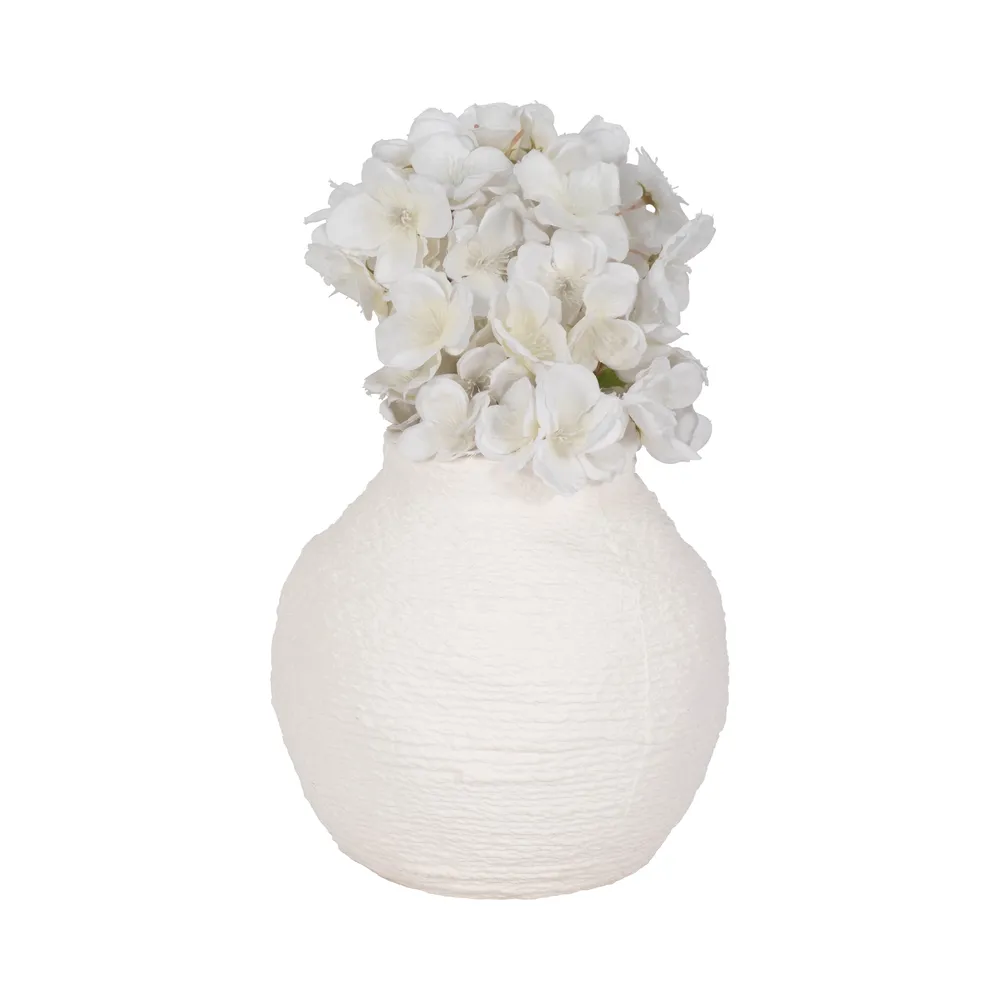 DENNINGHOLM WHITE VASE 7 (IN)