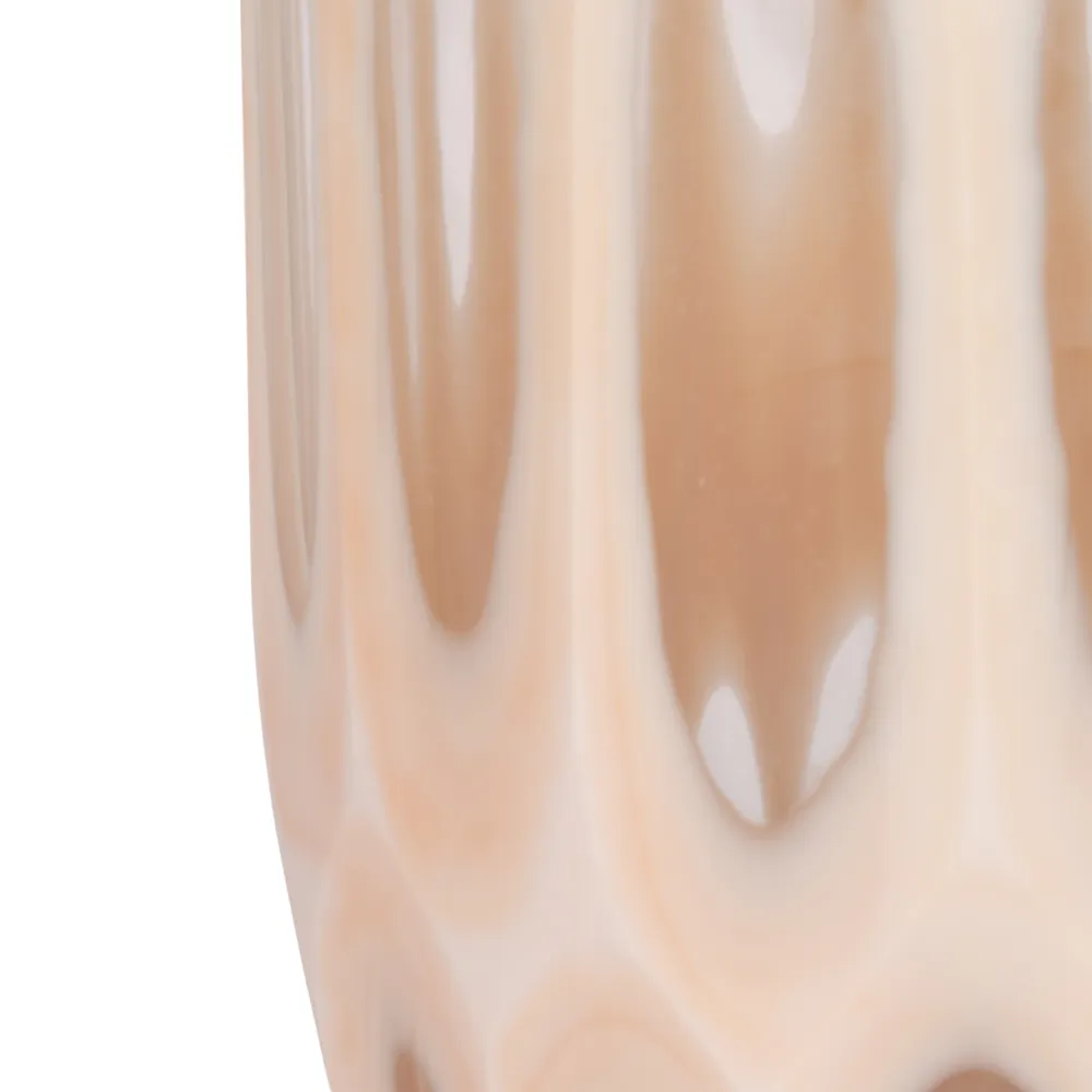 HATCHERHAVEN TAN GLASS VASE 18 (IN)