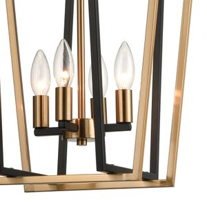 Bridgette 14'' Wide 4-Light Pendant - Matte Black 3