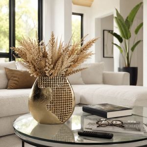 BRUNOFORD GOLD VASE 14 (IN) 11