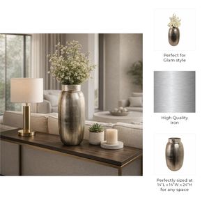 BREWERFORD BRONZE VASE 24 (IN) 10