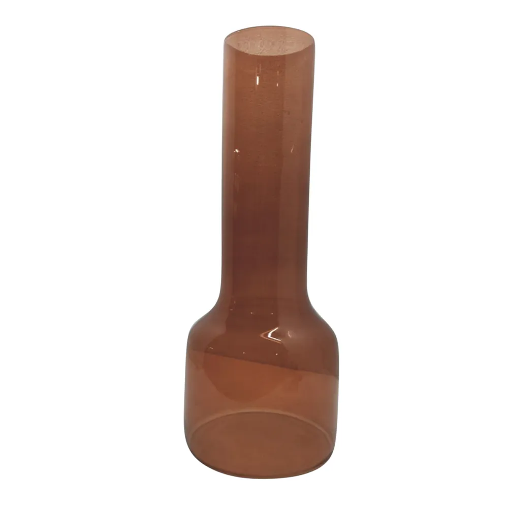 HOLLISBEACH BROWN GLASS VASE 20 (IN)