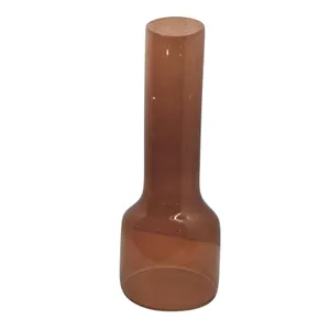 HOLLISBEACH BROWN GLASS VASE 20 (IN) 3