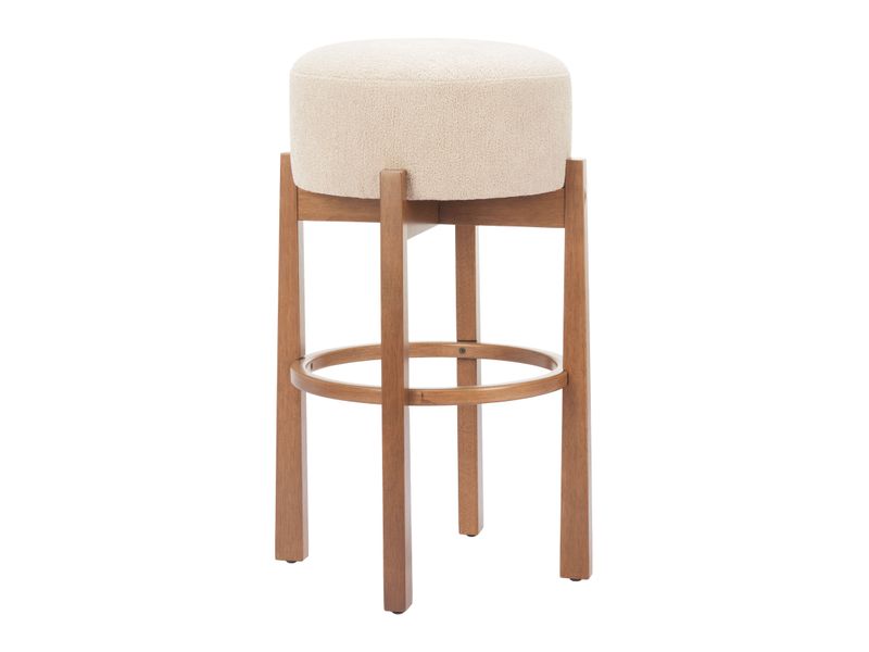 Nade Barstool Beige & Walnut 5