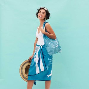 Save The Oceans Reversible Eco Beach Towel 7