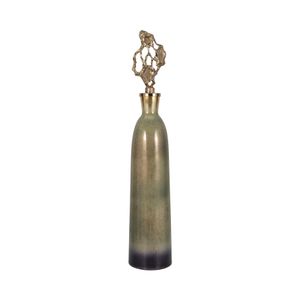 BECKETTWELL GOLD GLASS VASE 41 (IN) 3