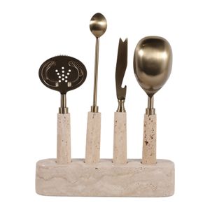 HEMMINGGATE SET OF 4 CREAM BAR ACCESSORIES 12 (IN) 5