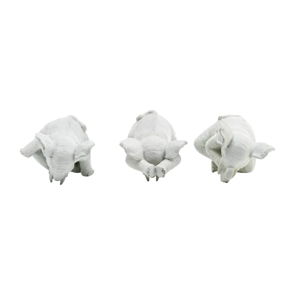 YATESWORTH SET OF 3 WHITE DECOR 8 (IN)