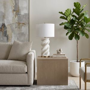 HAYFIELDMORE WHITE LAMP 30 (IN) 2