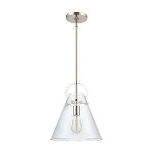 Gabby 11'' Wide 1-Light Mini Pendant - Polished Nickel 2