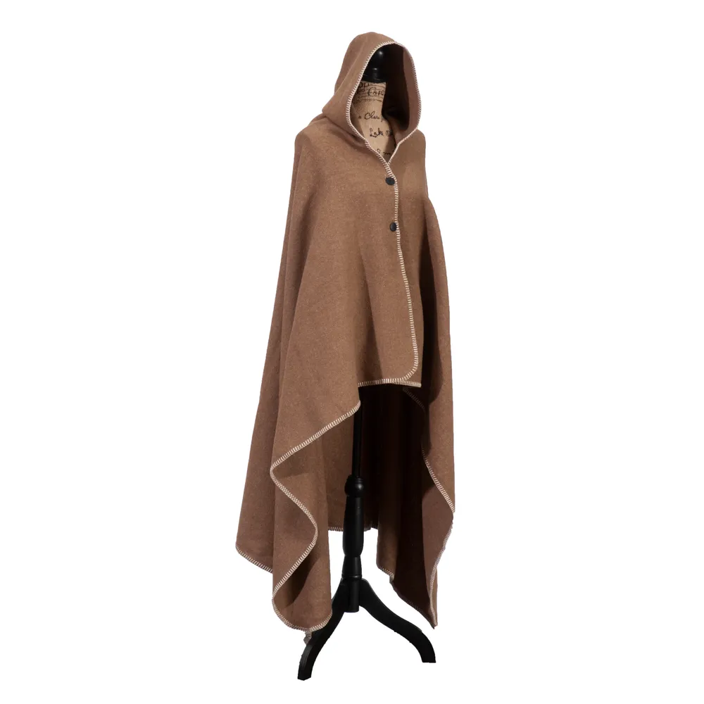 Solid Camel - Hooded Throw - 72x48