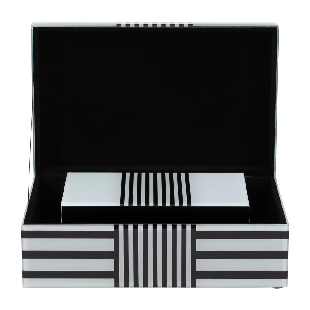 CAMDENVALE SET OF 2 BLACK BOXES 4 (IN)