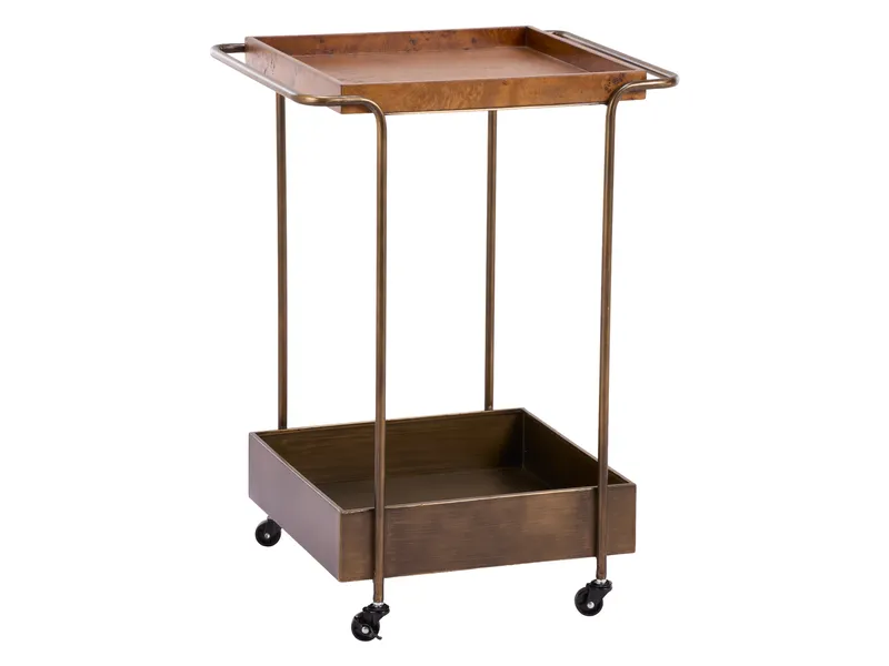 Antioch Bar Cart Brown 1
