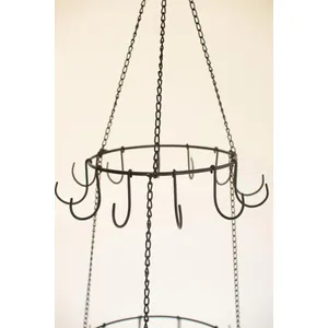 Three Layer Hanging Wire Ornament Tree 7