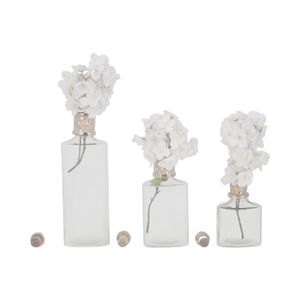 HOUSTONCROSS SET OF 3 GOLD GLASS VASES 17 (IN) 3