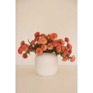 Bundle of 7 Artificial Orange Ball Dahlias 1