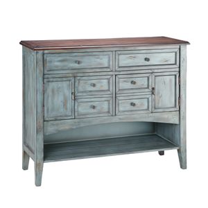 Hart Chest - 6 Drawer Short Blue 1