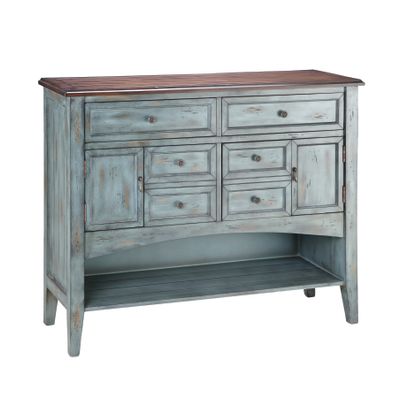 Hart Chest - 6 Drawer Short Blue