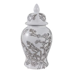 BARTONRUN WHITE CHINOISERIE 15 (IN) 5