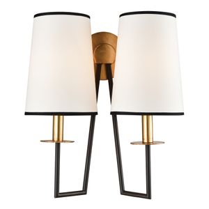 Nico 17'' High 2-Light Sconce - Gold Leaf 1
