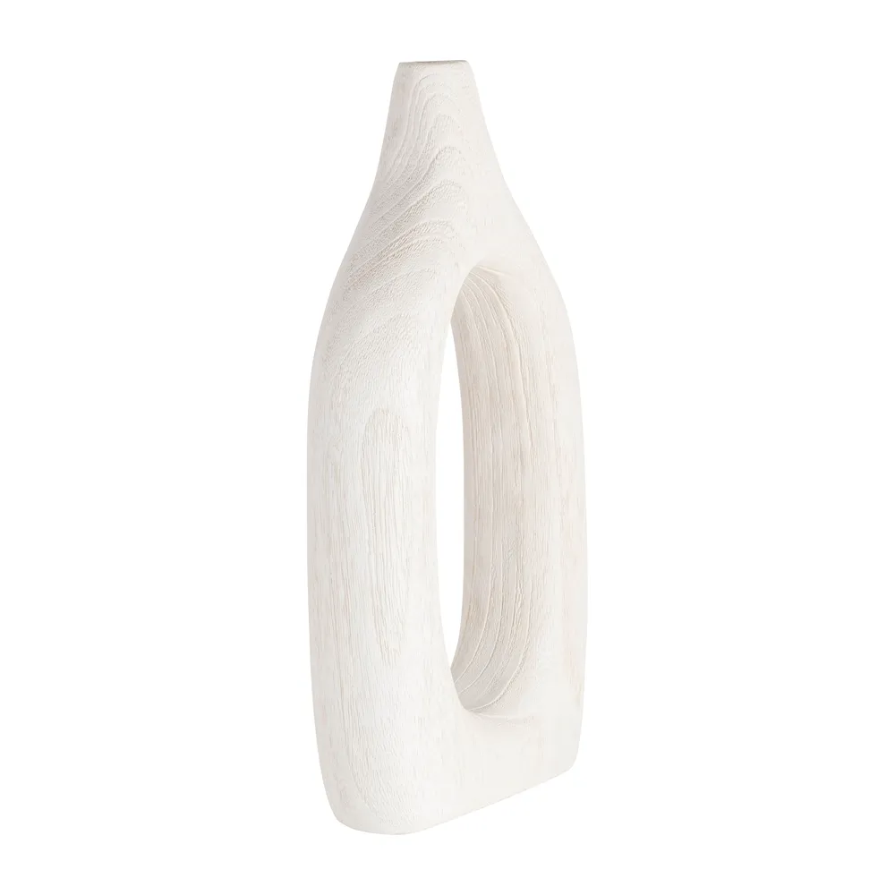 GRAYSONHAM WHITE VASE 14 (IN)