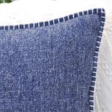 Soft Chenille Throw Pillow Covers With Stitched Edge 2