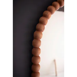 Wooden Ball Arched Mirror 3